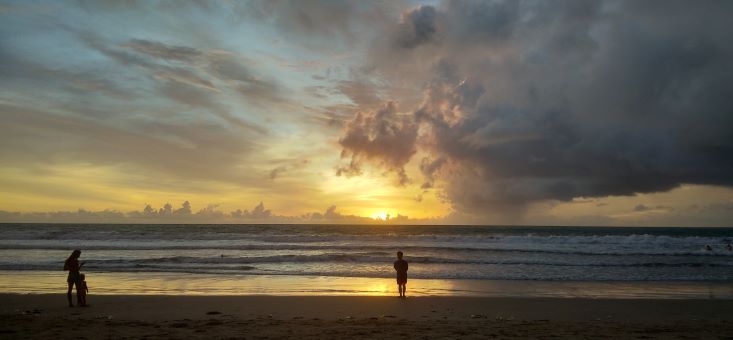 Sunset in Bali. Freedom